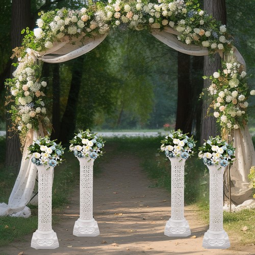 4pcs white wedding roman - wedding,