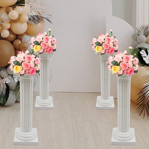 White roman pillar columns set - pillar,