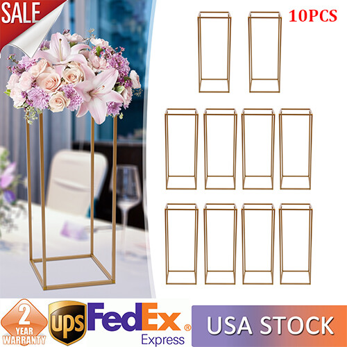 6in 10pcs tall gold metal - 10pcs,