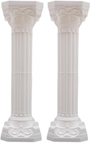 White plastic roman - plastic, columns