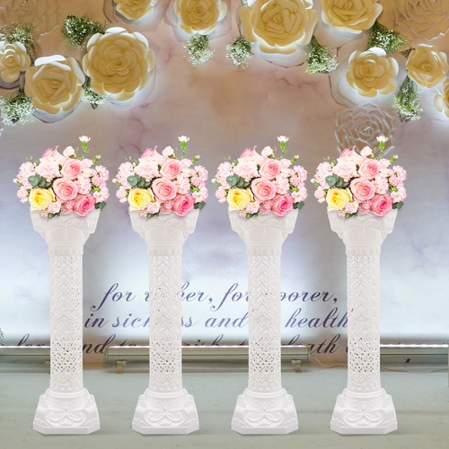 4pcs white wedding roman - 4pcs,