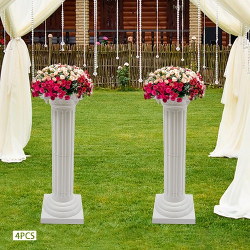 White roman pillar columns set - pillar,